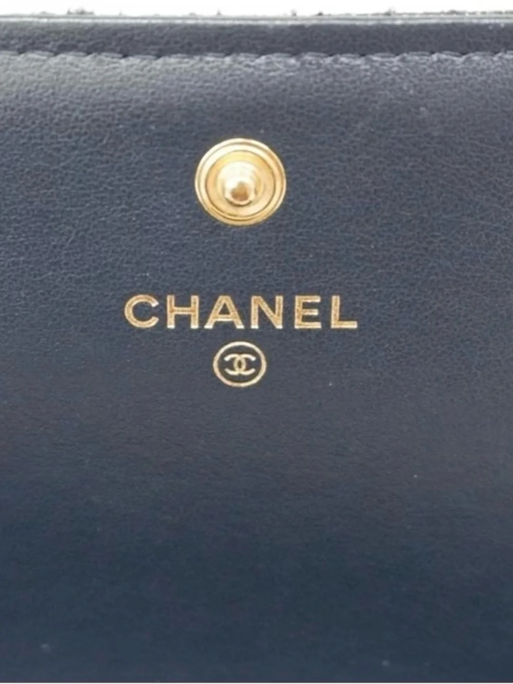 CHANEL Deauville Navy Long Wallet